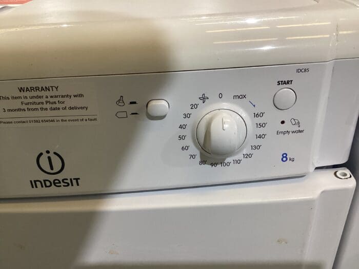 Indesit 8kg White Tumble Dryer - Image 2